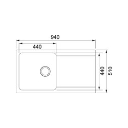 Zlewozmywak Franke ORION OID 611 kawowy